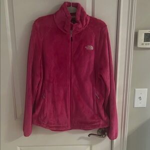 The North Face Women's Bright Pink Teddy Jacket